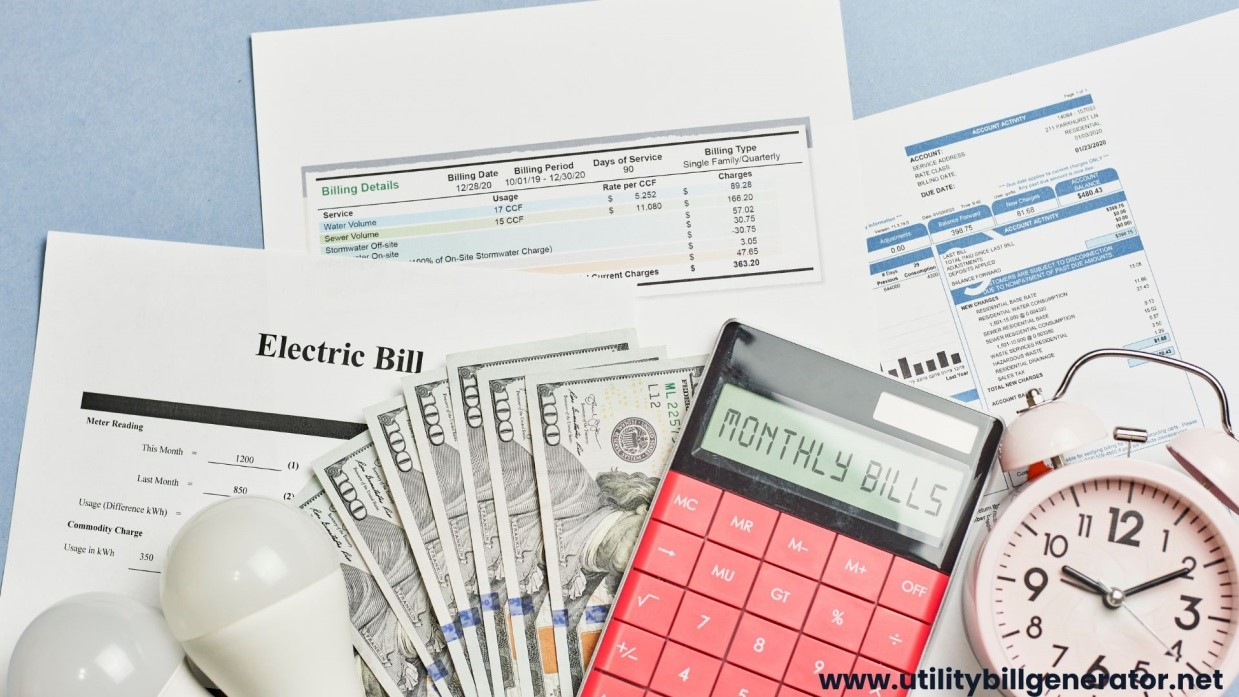 make fake utility bill